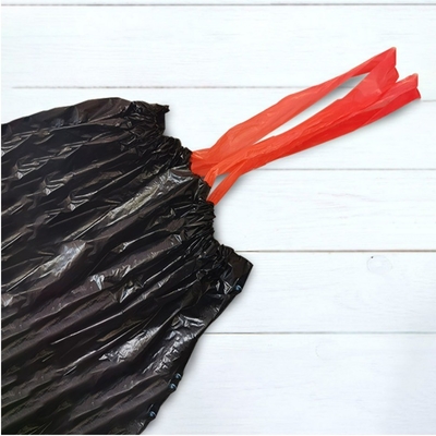 便利な廃棄物処理のために,HDPE/LDPE/LLDPEで30ガロンのカスタムドローストリングゴミ袋