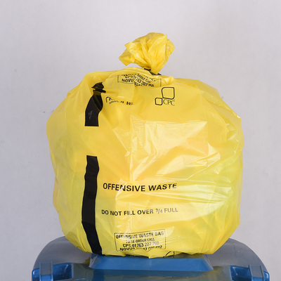 赤 黄色 オートクラブ プラスチック 医療用ゴミ袋 廃棄物 ゴミ袋 バイオハザード バッグ