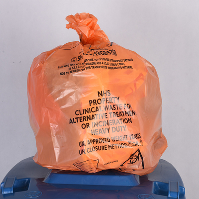 赤 黄色 オートクラブ プラスチック 医療用ゴミ袋 廃棄物 ゴミ袋 バイオハザード バッグ