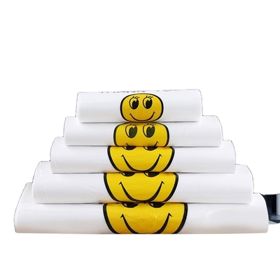 ウェスト ハンドル パーソナライズド ロゴ印刷付き プラスチック Tシャツ バッグ