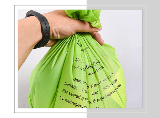 他の家用製品のための独自のロゴ付きの生物分解性プラスチックショッピングバッグ