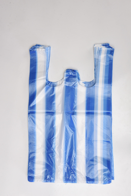 HDPE/LDPETシャツ オフセット印刷の表面処理付きのプラスチックショッピングバッグ