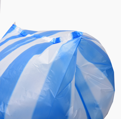 スーパーマーケット HDPE 引き紐 黒色 プラスチック セキュリティ スクエア ダウン バッグ