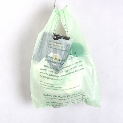 カスタムロゴ用 カラーパッケージング用 プラスチックTシャツ 生物分解性袋