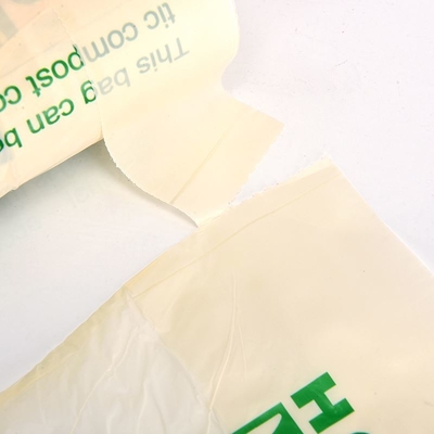 廃棄物収集用 ロール付きの100%生物分解可能 堆肥可能 スターシールTシャツバッグ