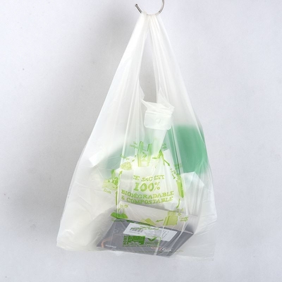 廃棄物収集用 ロール付きの100%生物分解可能 堆肥可能 スターシールTシャツバッグ