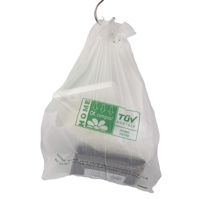 緑色 40% バイオソース素材 構造 カスタム 食料品 プラスチックの再利用可能な買い物袋