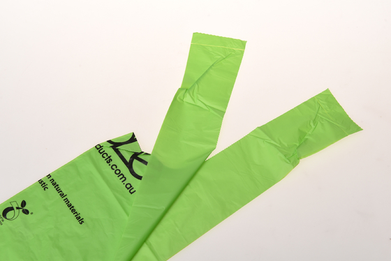 緑色 40% バイオソース素材 構造 カスタム 食料品 プラスチックの再利用可能な買い物袋