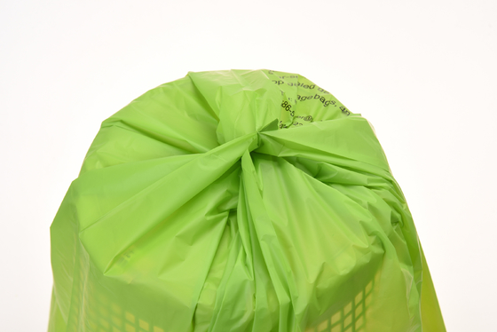 緑色 40% バイオソース素材 構造 カスタム 食料品 プラスチックの再利用可能な買い物袋