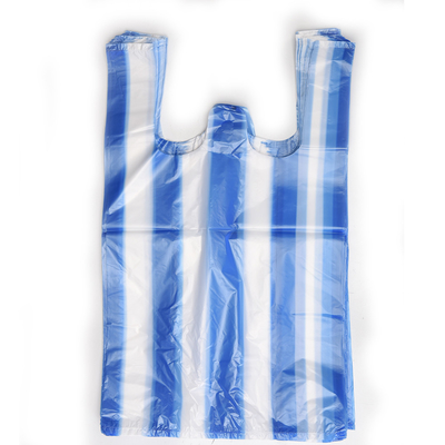 ビジネスショッピングニーズのためのパーソナライズされたHDPE LDPE LLDPETシャツ プラスチックショッピングバッグ