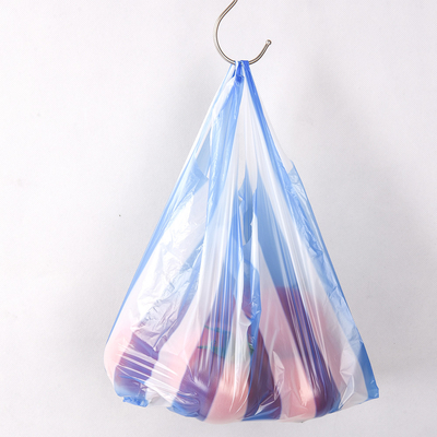 ビジネスショッピングニーズのためのパーソナライズされたHDPE LDPE LLDPETシャツ プラスチックショッピングバッグ