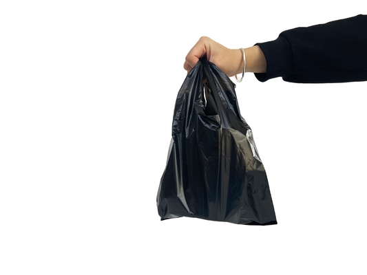 ロゴプリント PET PETAL PE フレキシロップハンドルとカスタムプリントのカスタムプラスチック袋