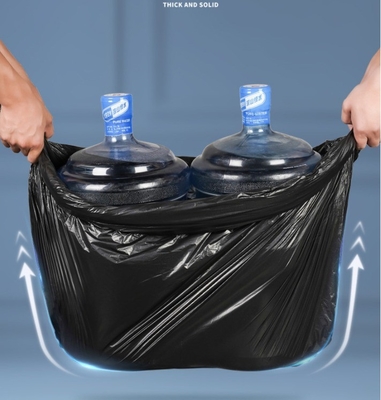 黒いロゴと強い素材のカスタム重量プラスチックゴミ袋
