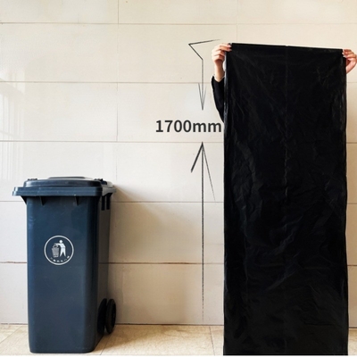 黒いロゴと強い素材のカスタム重量プラスチックゴミ袋