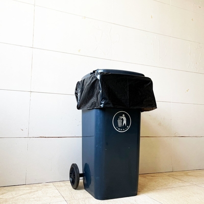 黒いロゴと強い素材のカスタム重量プラスチックゴミ袋