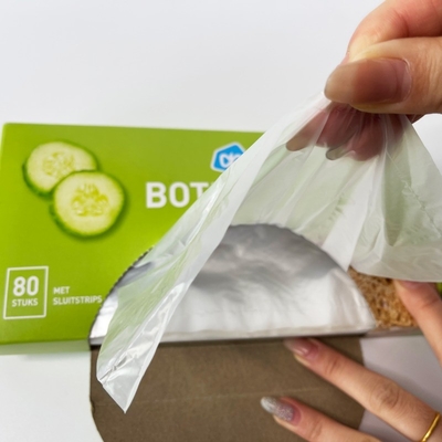 透明なHDPE袋 野菜用 破裂耐性HDPE/LDPE/LLDPE スーパーマーケット用 プラスチック袋 ロール