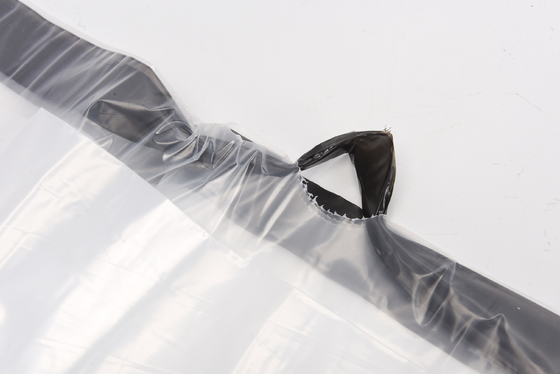 HDPE LDPE MDPE スクエアボトムバッグ オフィス家用 ポータブル 自動閉塞 引き弦 プラスチックバッグ
