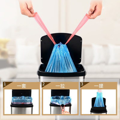 家庭用廃棄物用の持ち運び可能なHDPE抽出用プラスチックゴミ袋