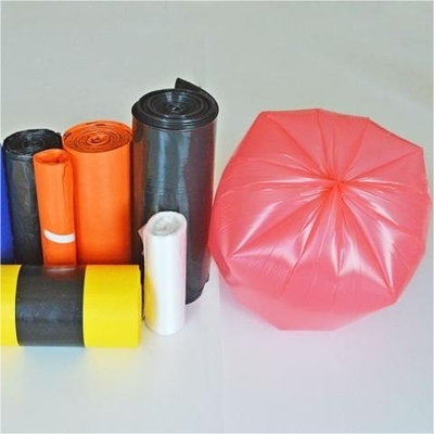 オフセット印刷 表面処理 ベージュ色のゴミ箱用のロール上のLDPEプラスチックゴミ袋