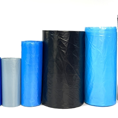 オフセット印刷付き黒いプラスチック高密度ラインナーゴミ袋