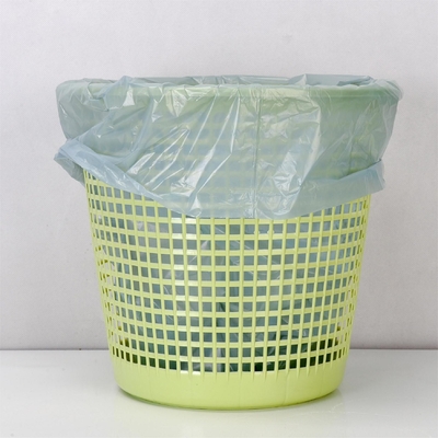 オフセット印刷付き黒いプラスチック高密度ラインナーゴミ袋