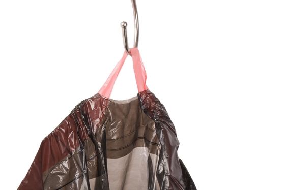 HDPE プラスチック製 引き継ぎ用ロープ付きゴミ袋 オーダーメイド受付