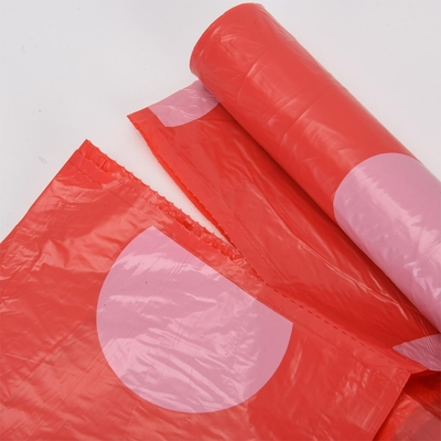 5-50 マイクロ 厚さ グリーン カスタム ロゴ 印刷 オレンジ プラスチック 香りのゴミ袋