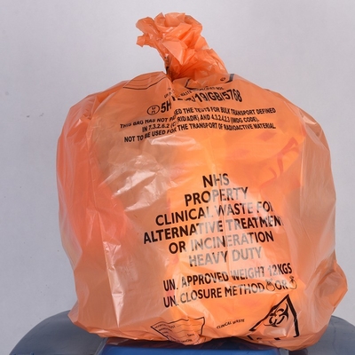 オフセット印刷 HDPE/LDPE/LLDPE 医療用廃棄物 ごみ箱のリナーバッグ カスタムデザイン