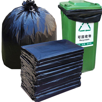 パーソナルサイズ 個別折りたたみ HDPE プラスチック 清掃業者 梱包 ゴミ袋