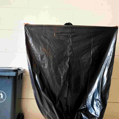 便利なHDPE黒色プラスチックゴミ袋 容器 廃棄物の環境にやさしい処分