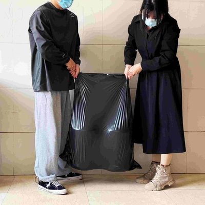 便利なHDPE黒色プラスチックゴミ袋 容器 廃棄物の環境にやさしい処分