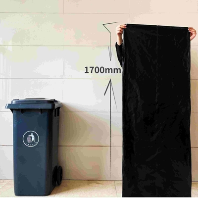便利なHDPE黒色プラスチックゴミ袋 容器 廃棄物の環境にやさしい処分