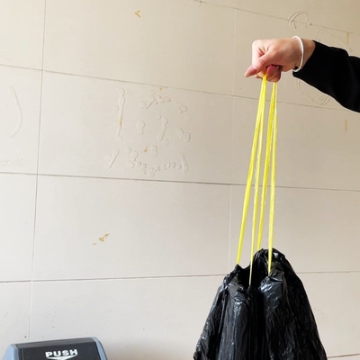 ベージュ 100L プラスチック ブラック リサイクルゴミ袋 ロール 55 ガロン オフセット印刷