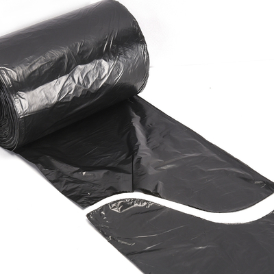 ベージュPE プラスチック HDPE/LDPE フラップネクタイ ゴミ袋 直接カスタムブランド