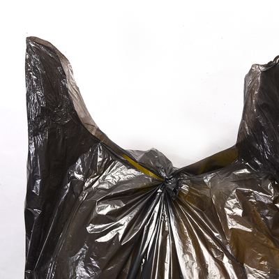 ベージュPE プラスチック HDPE/LDPE フラップネクタイ ゴミ袋 直接カスタムブランド