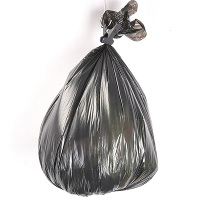 ベージュPE プラスチック HDPE/LDPE フラップネクタイ ゴミ袋 直接カスタムブランド