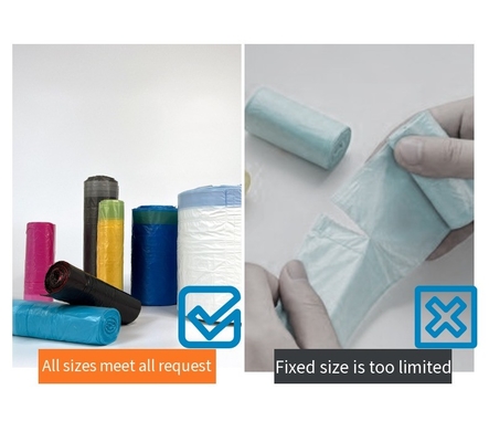 カスタマイズされたロゴ 便利な廃棄物収集のためのロール上のプラスチックゴミ袋