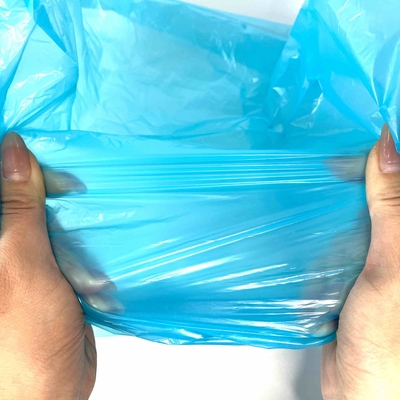 HDPE/LDPE/LLDPE素材のストリング付きのリサイクル可能なゴミ袋の直接供給