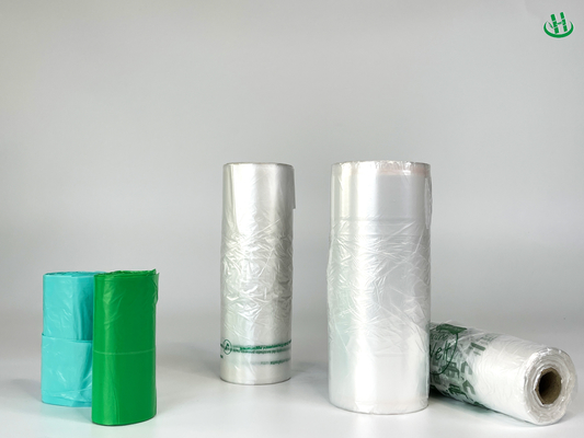 46 X 33 透明のTシャツ 尿布用のゴミ袋 1.3 ミリ プラットシール プラスチックゴミ袋
