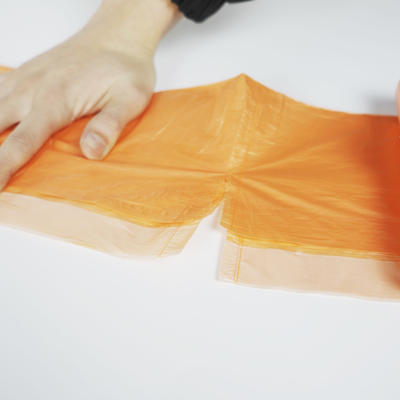 カスタムオーダー ブラック プラスチックゴミ袋 厚い防水収縮袋 使い捨て