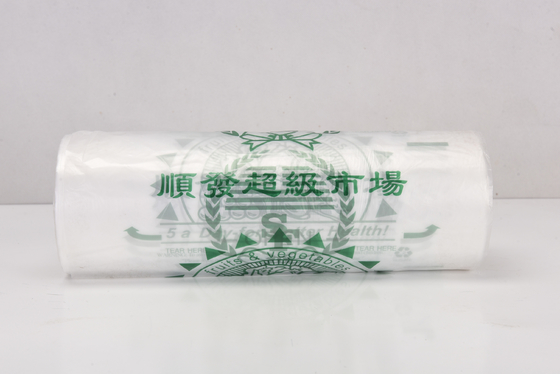 フレクソ印刷 HDPE プラスチック ショッピングバッグ オーダーメイド グラバー印刷 環境に優しい
