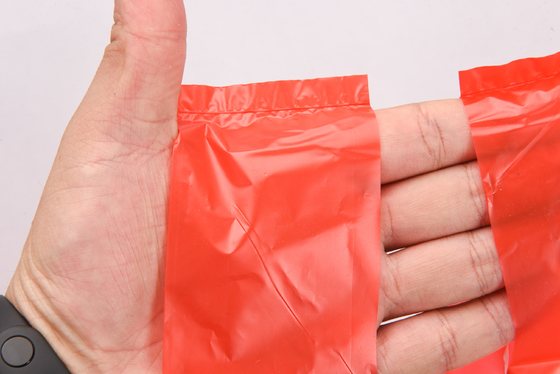 HDPE カスタム パターン ハンドルを広げたTシャツ 食品廃棄物と廃棄のためのプラスチックバッグ