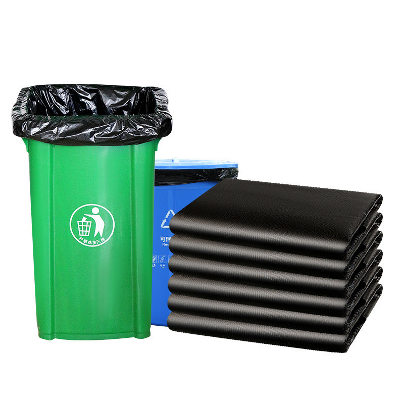 HDPE 請負業者のゴミ袋 超厚い黒いゴミ袋 ゴミ倉庫 庭作業