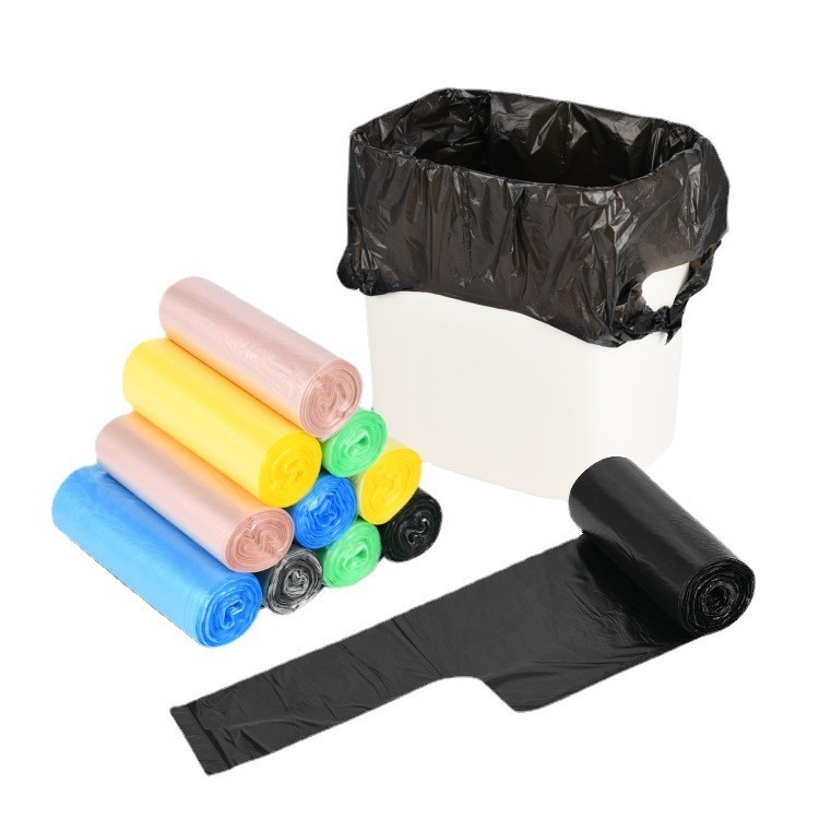 HDPE/LDPE/LLDPE 便利でシンプルな使い捨てのポータブルスター 密閉底のゴミ袋
