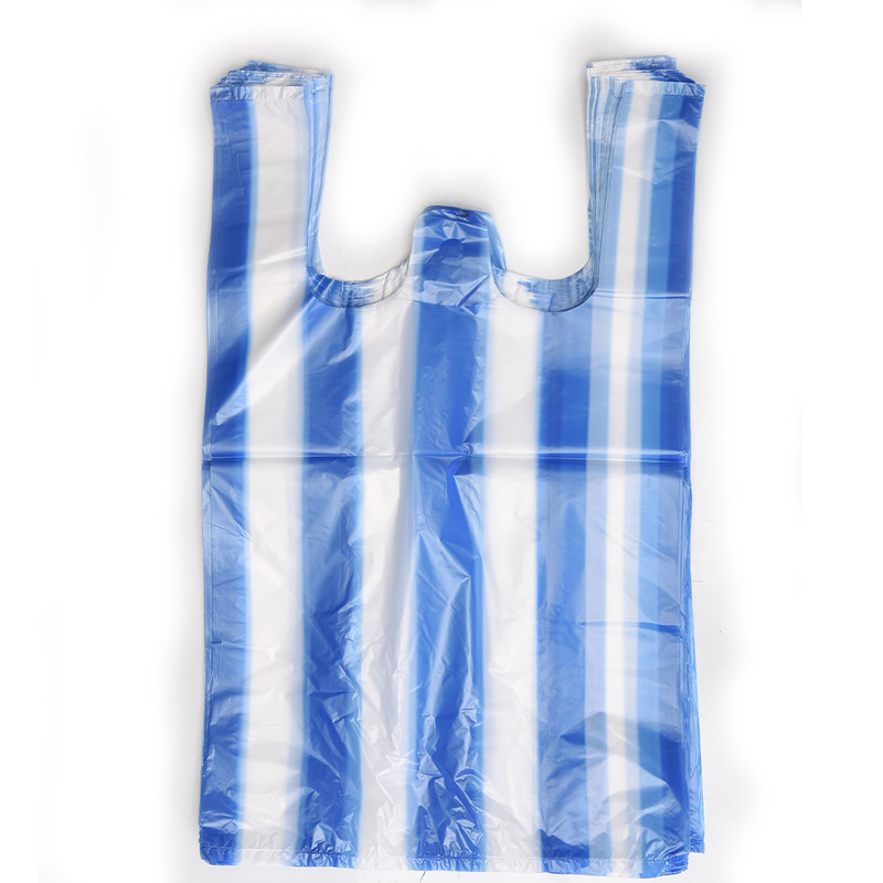 ビジネスショッピングニーズのためのパーソナライズされたHDPE LDPE LLDPETシャツ プラスチックショッピングバッグ