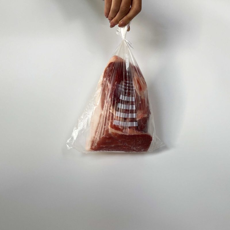 環境に優しい野菜の新鮮冷凍袋 白色,5〜50ミリ厚