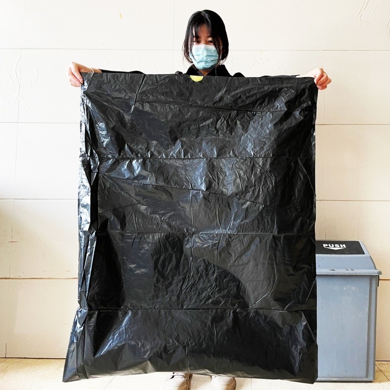 5-50mic 厚さ カスタムオーダー プラスチック 黒 廃棄物 廃棄物 廃棄物 梱包袋