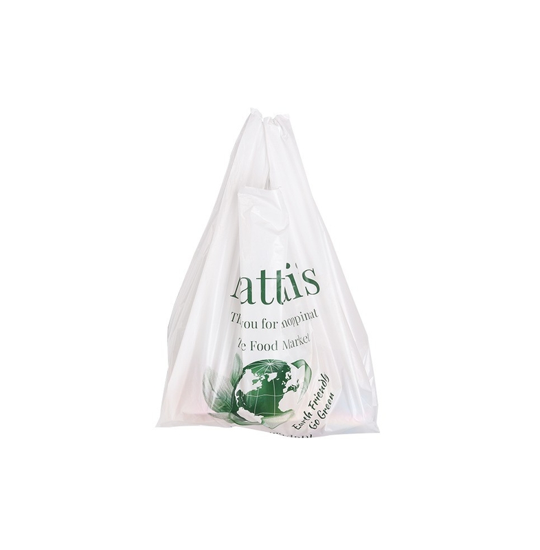 フレックスプリント 香りのTシャツ 店やレストラン用のプラスチック製の白いゴミ袋